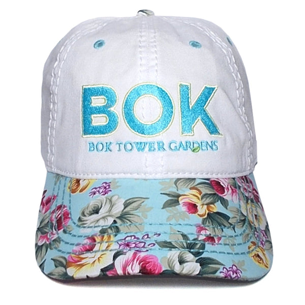 Mint Floral Cap