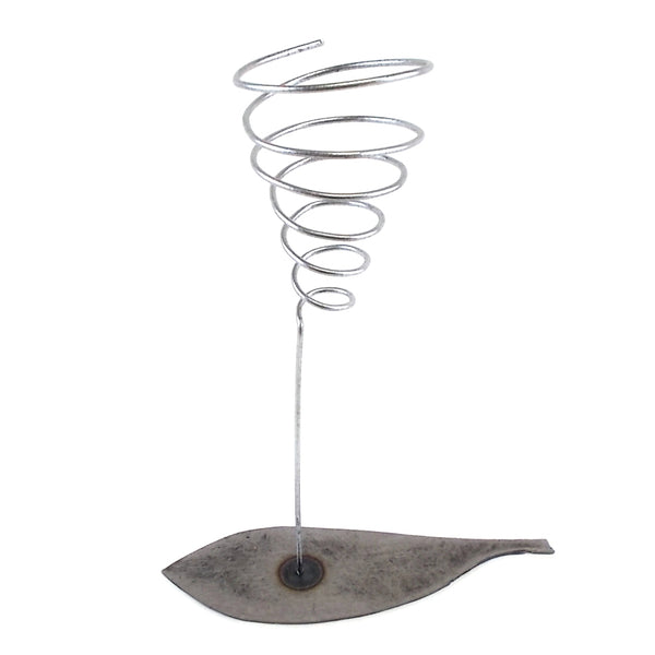 Wrought Iron Leaf Silver Stand